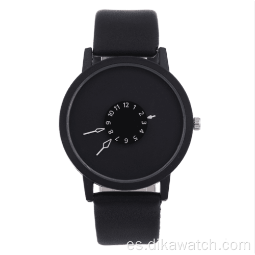 Venta caliente de AliExpress 2019 relojes para hombre con esfera redonda, reloj negro de lujo, reloj de pulsera de cuarzo informal clásico de moda informal, relojes de pulsera